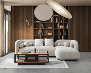 Liva Sand Boucle RAF 110" Sectional [ETA: 3/15] - DMV FurnitureSectional