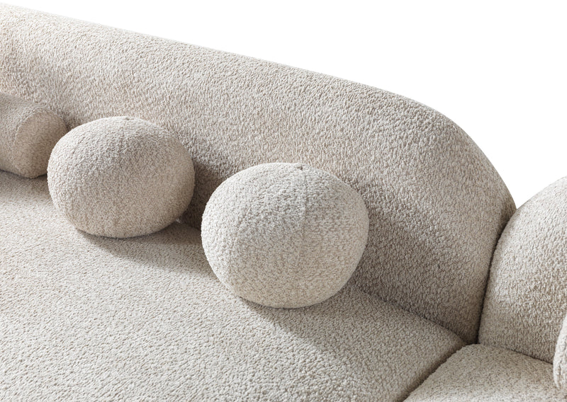 Liva Sand Boucle RAF 110" Sectional [ETA: 3/15] - DMV FurnitureSectional