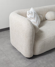 Liva Sand Boucle RAF 110" Sectional [ETA: 3/15] - DMV FurnitureSectional
