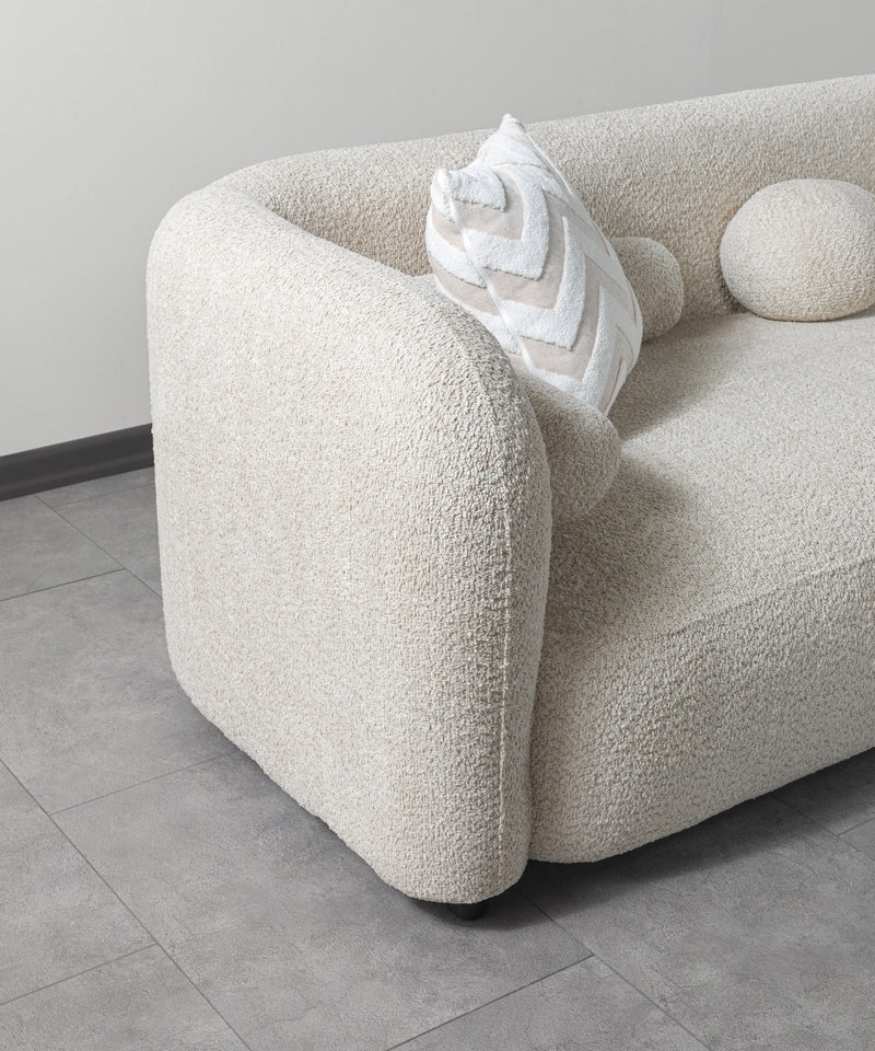 Liva Sand Boucle RAF 110" Sectional [ETA: 3/15] - DMV FurnitureSectional