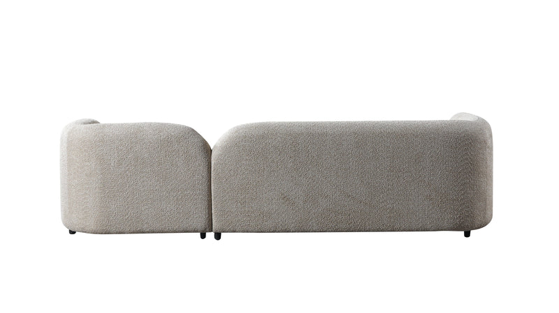 Liva Sand Boucle RAF 110" Sectional [ETA: 3/15] - DMV FurnitureSectional