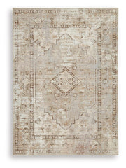 Livdon Brown/Beige/Gray Washable Medium Rug - R407912