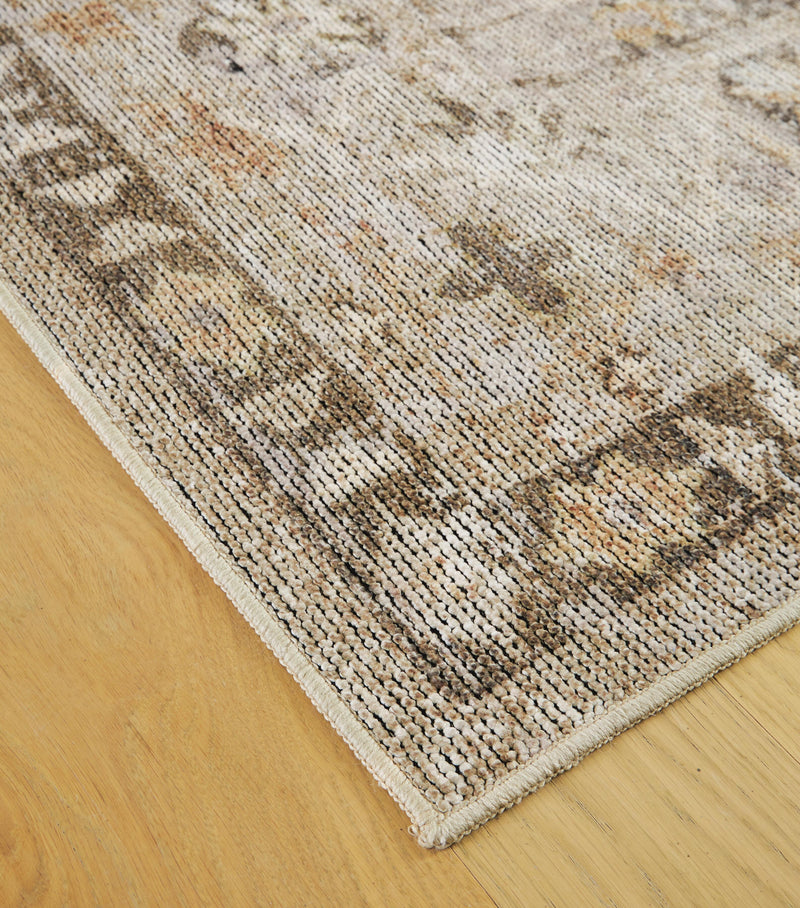 Livdon Brown/Beige/Gray Washable Medium Rug - R407912