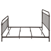 Livingston Metal Eastern King Open Frame Bed Dark Bronze - 300399KE