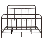 Livingston Metal Queen Open Frame Bed Dark Bronze - 300399Q