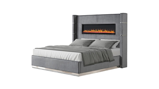 Lizelle Queen Bed Gray - Lizelle Queen Bed Gray