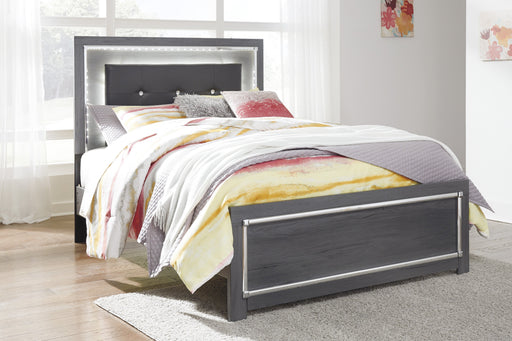 Lodanna Gray Full LED Panel Bed - DMV FurnitureFull Bed