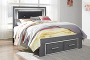 Lodanna Gray Full LED Storage Bed - DMV FurnitureFull Bed
