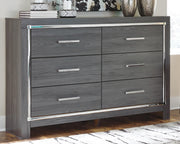 Lodanna Gray King/Cal King Panel Headboard, Dresser and Nightstand - B214B34