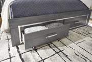 Lodanna Gray King LED Storage Bed - DMV FurnitureKing Bed