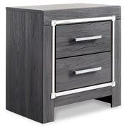 Lodanna Gray King Upholstered Panel Bed, Dresser, Chest and 2 Nightstands - B214B43
