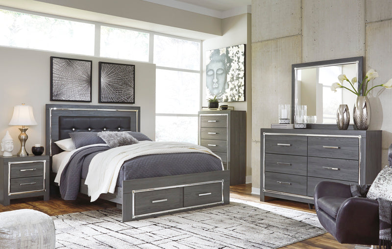 Lodanna Gray LED Footboard Storage Bedroom Set - DMV FurnitureBedroom Set