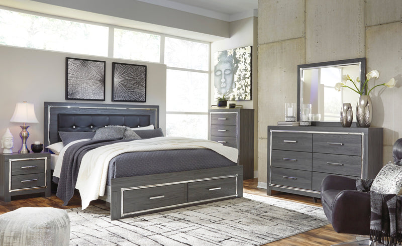 Lodanna Gray LED Footboard Storage Bedroom Set - DMV FurnitureBedroom Set