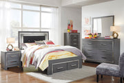 Lodanna Gray LED Footboard Storage Youth Bedroom Set - DMV FurnitureYouth Bedroom Set