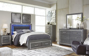 Lodanna Gray LED Storage Bedroom Set - DMV FurnitureBedroom Set