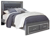 Lodanna Gray Queen Panel Storage Bed and Chest - B214B55