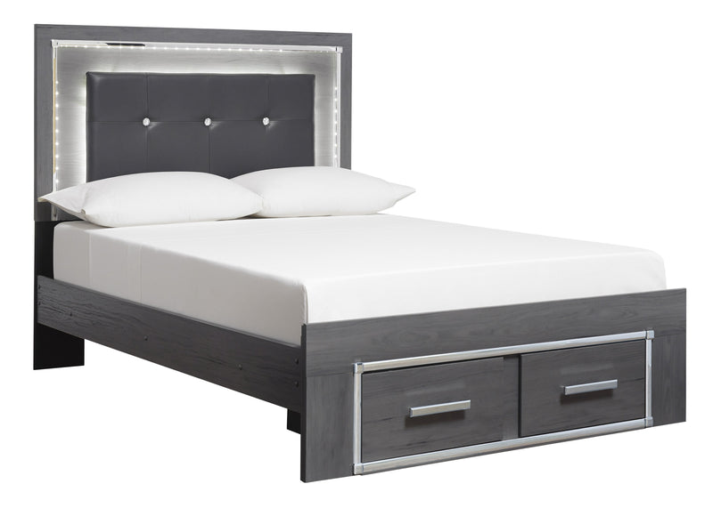 Lodanna Gray Youth LED Storage Bedroom Set - DMV FurnitureYouth Bedroom Set