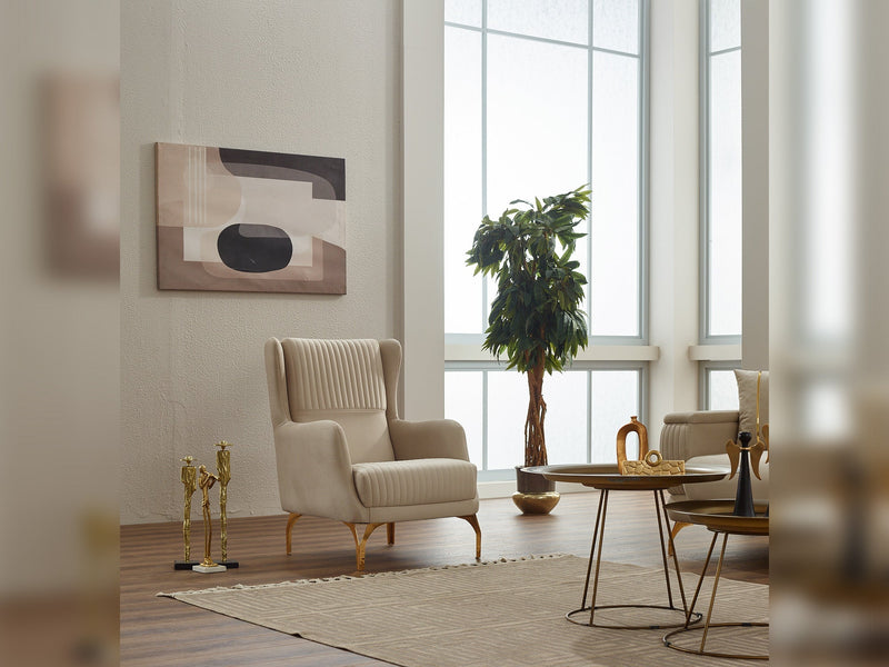 Loft Chair in Beige - 200-SIM-LOF-ANK529-B