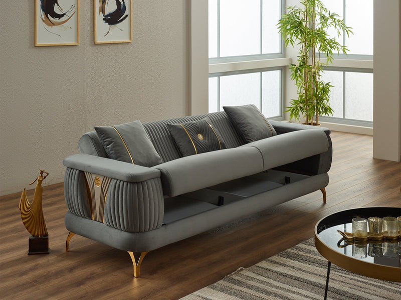Loft Convertible Sofa in Grey - 200-SIM-LOF-ANK152-3