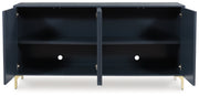 Loirwick Dark Blue Accent Cabinet - A4000677
