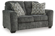 Lonoke Gunmetal 2 Loveseats, Oversized Chair and Ottoman - 50504U7