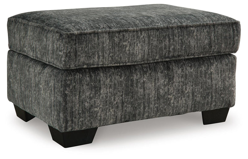 Lonoke Gunmetal 2 Loveseats, Oversized Chair and Ottoman - 50504U7