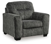 Lonoke Gunmetal 2 Loveseats, Oversized Chair and Ottoman - 50504U7