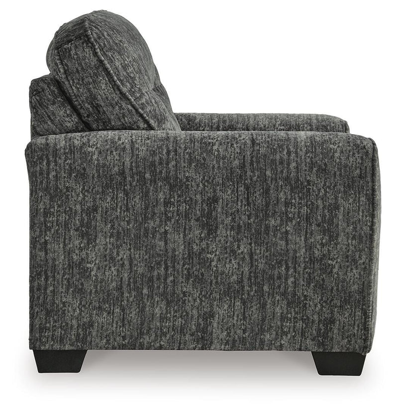 Lonoke Gunmetal 2 Loveseats, Oversized Chair and Ottoman - 50504U7