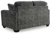 Lonoke Gunmetal Loveseat, Oversized Chair and Ottoman - 50504U10