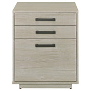 Loomis 3-drawer Home Office File Cabinet Whitewashed Grey - 805882
