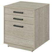 Loomis 3-drawer Home Office File Cabinet Whitewashed Grey - 805882