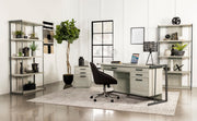 Loomis 60-inch 4-drawer Computer Desk Whitewashed Grey - 805881