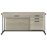 Loomis 60-inch 4-drawer Computer Desk Whitewashed Grey - 805881