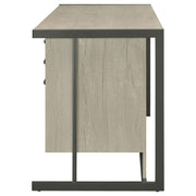 Loomis 60-inch 4-drawer Computer Desk Whitewashed Grey - 805881