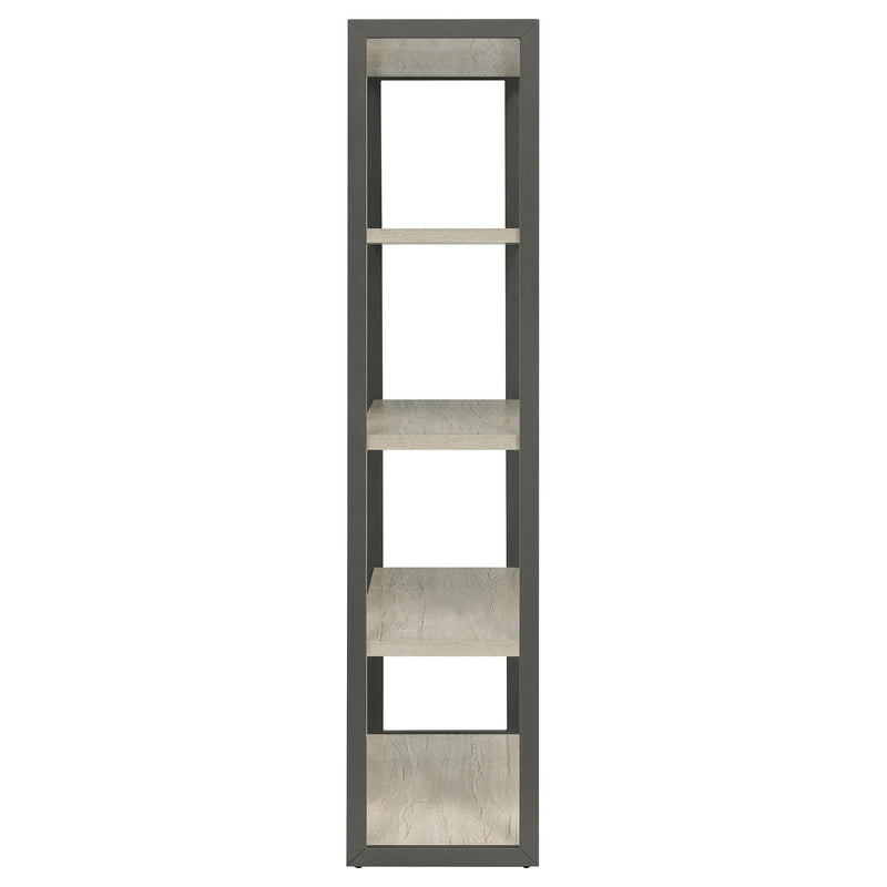 Loomis 72-inch 4-shelf Bookshelf Whitewashed Grey - 805883