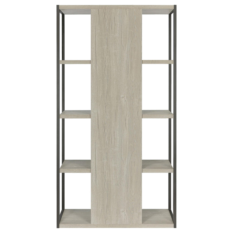 Loomis 72-inch 4-shelf Bookshelf Whitewashed Grey - 805883