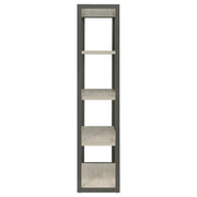 Loomis 72-inch 4-shelf Bookshelf Whitewashed Grey - 805883
