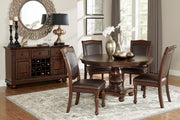 Lordsburg Brown Chery Round Dining Set - DMV FurnitureDining Room Set