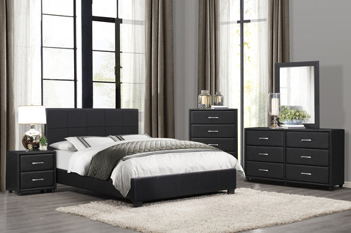 Lorenzi Black Upholstered Platform Bedroom Set - DMV FurnitureBedroom Set