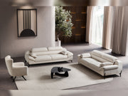 Lorenzo 3-pieces (Sofa & Loveseat & Chair) Livingroom Set in Cream - 200-ST-LOR-SOFT01-321
