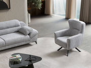 Lorenzo Chair in Grey - 200-ST-LOR-SOFT13-B