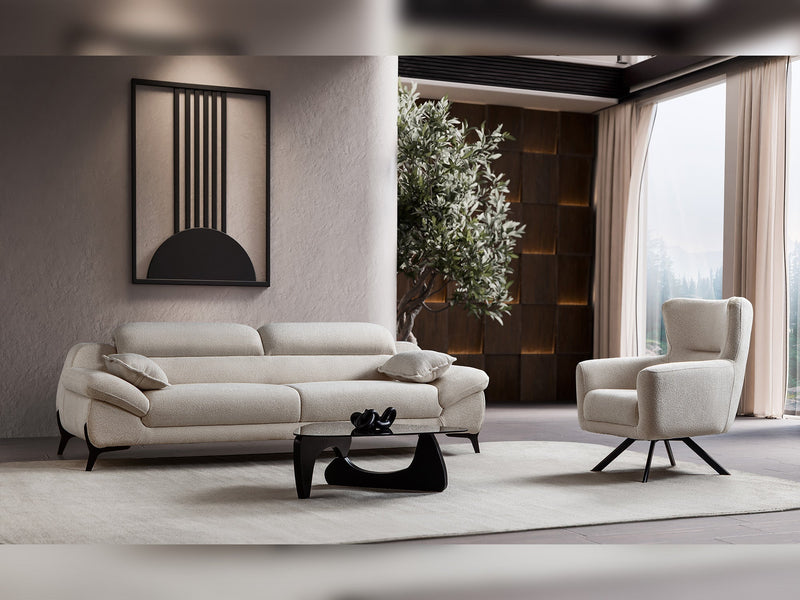 Lorenzo Chair in Grey - 200-ST-LOR-SOFT13-B