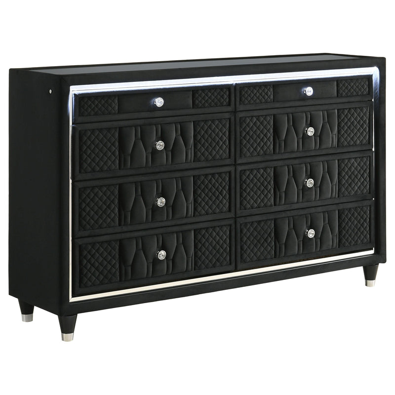 Lorient 4-piece California King Bedroom Set Black - 223161KW-S4