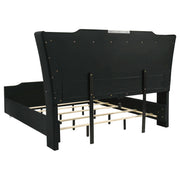 Lorient 4-piece California King Bedroom Set Black - 223161KW-S4B