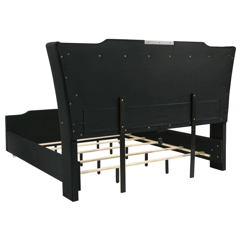 Lorient 4-piece California King Bedroom Set Black - 223161KW-S4B