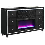 Lorient 4-piece California King Bedroom Set Black - 223161KW-S4B