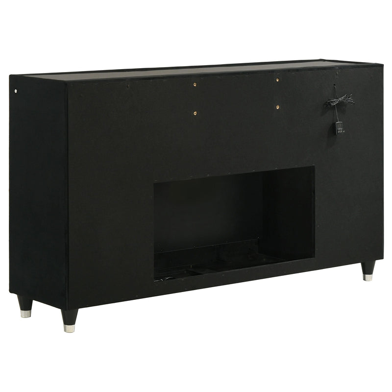 Lorient 4-piece California King Bedroom Set Black - 223161KW-S4B