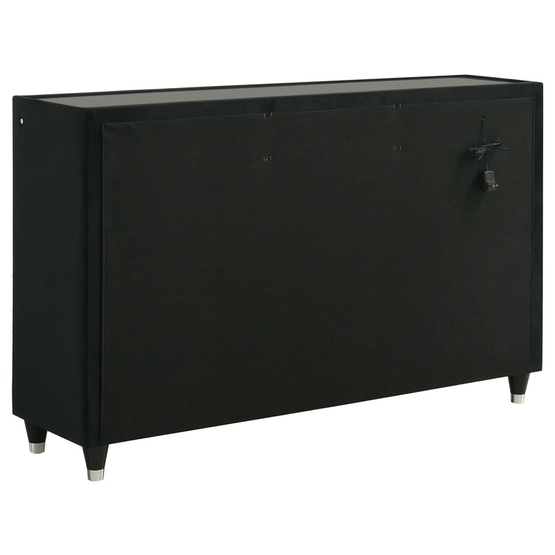 Lorient 4-piece Eastern King Bedroom Set Black - 223161KE-S4
