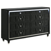 Lorient 4-piece Queen Bedroom Set Black - 223161Q-S4