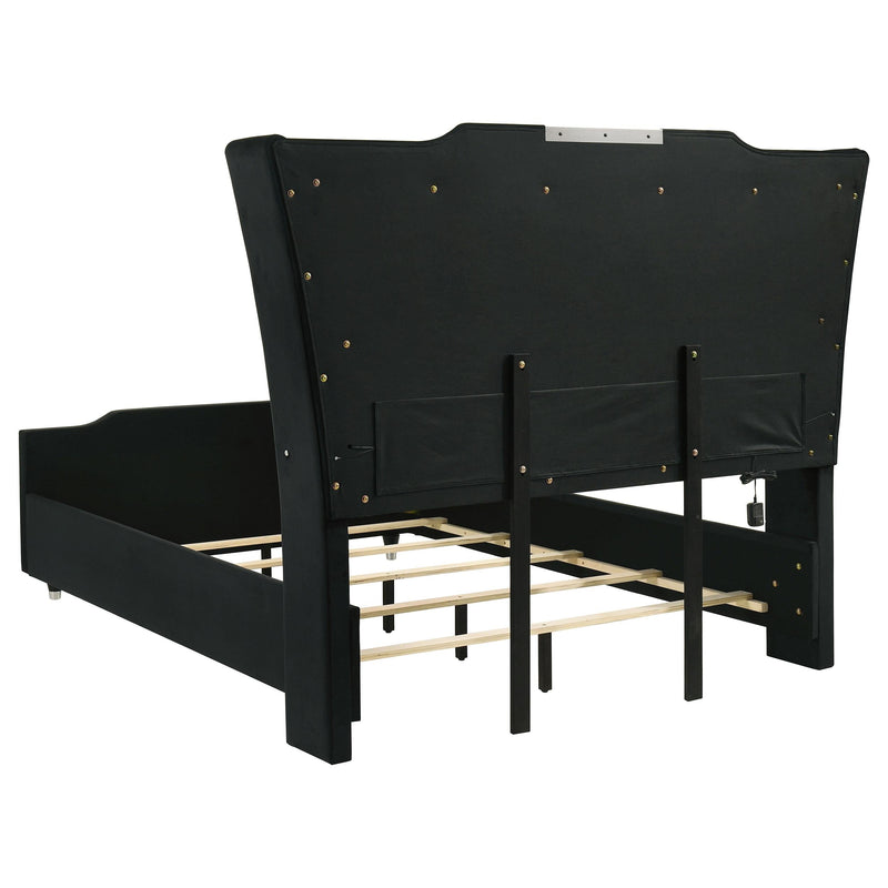 Lorient 4-piece Queen Bedroom Set Black - 223161Q-S4B